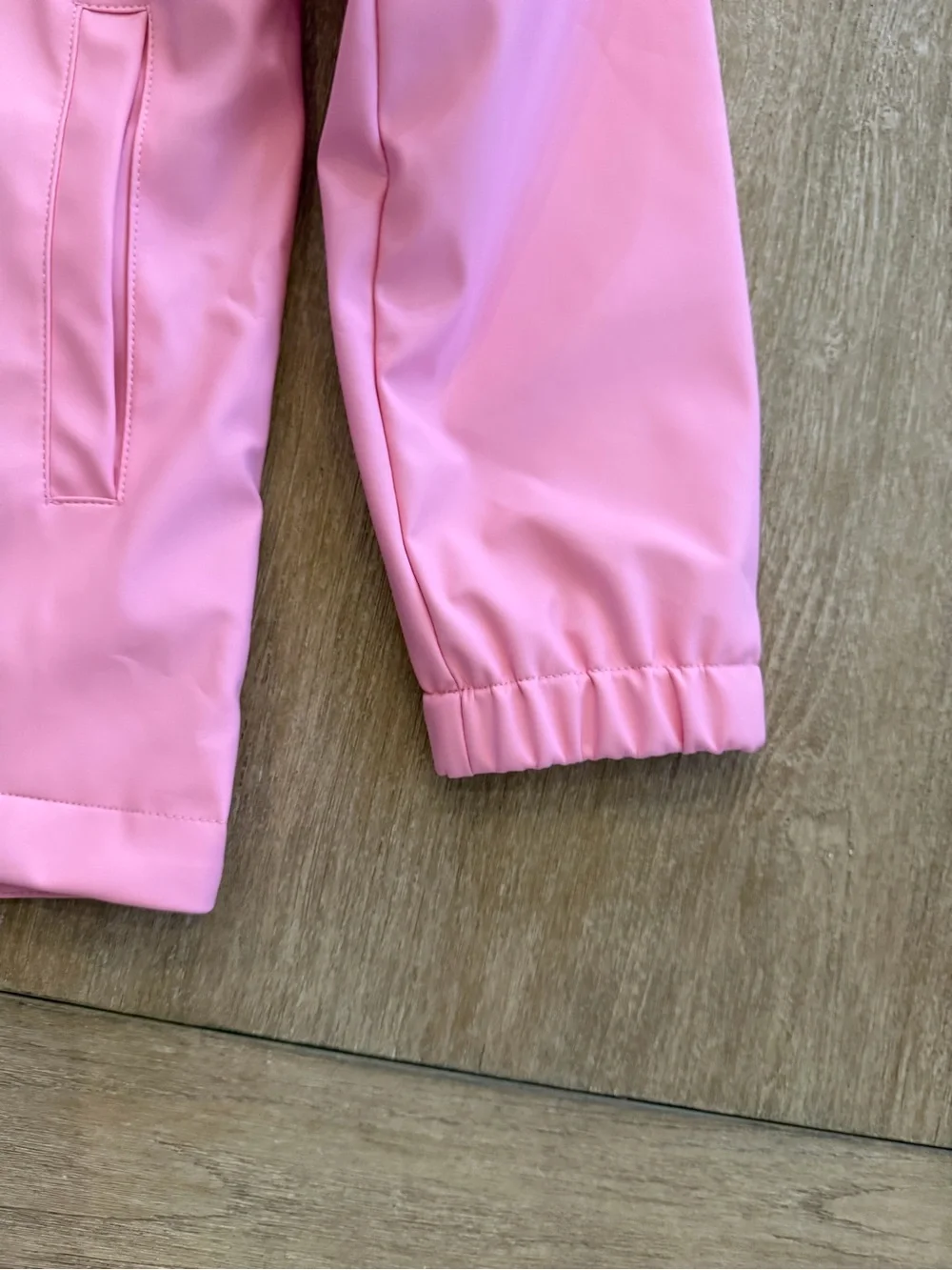 Cat & Jack Girls Pink Hooded Rain Jacket NWT Size M (8) Waterproof - Picture 4 of 9